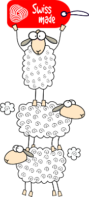 une tour de 3 moutons repr&eacute;santant le concept swiss made